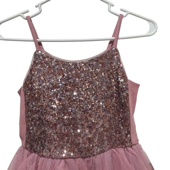 Fairycore Cat And Jack Sequin Tulle Dress Pink Girls 10 12 Princess Coquette - Picture 5 of 10